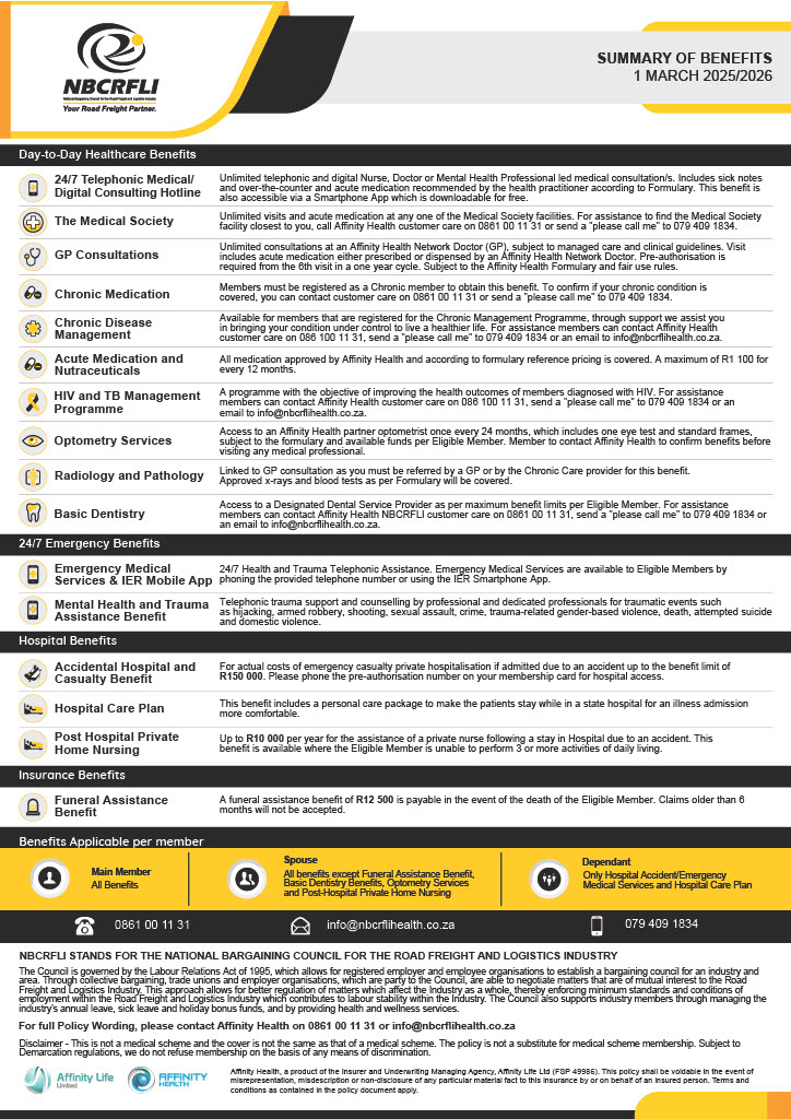 NBCRFLI Health Plan Benefits